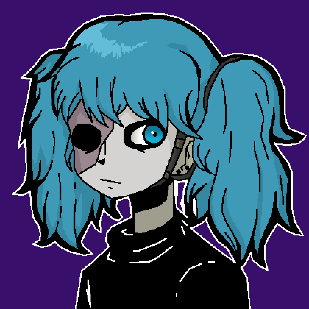 Pixilart Sally Face by shadonyxgames