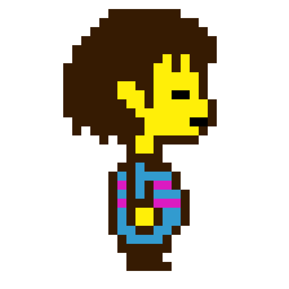 Pixilart - Frisk Walking by ThelLaMA13