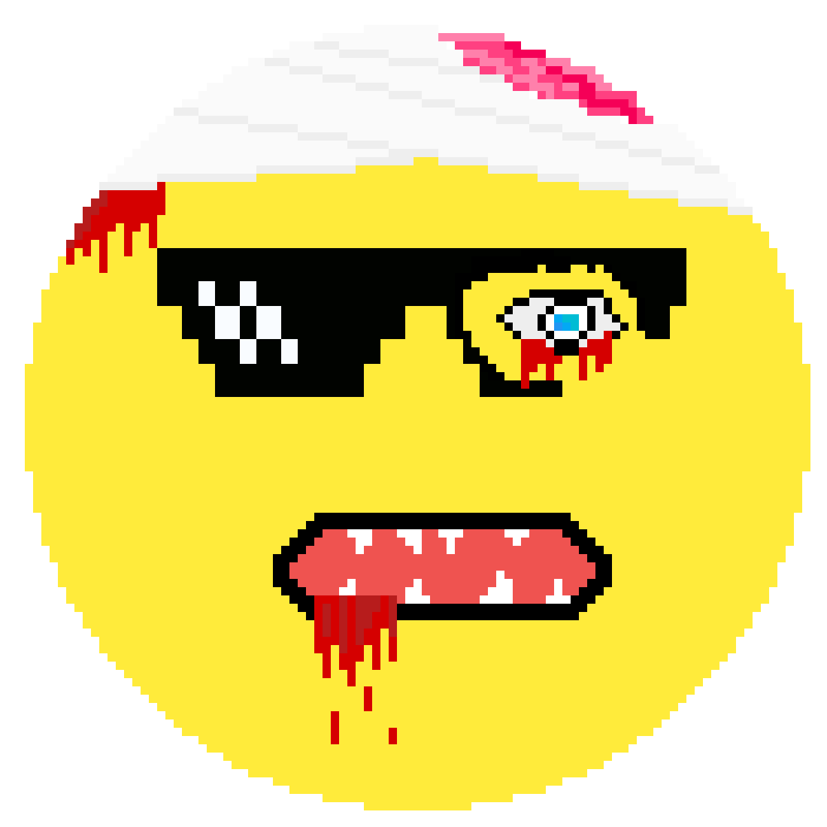 Pixilart Car crash emoji by RonanDabozz