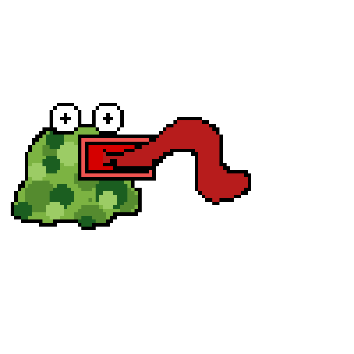 Pixilart fat frog by leesnotdead