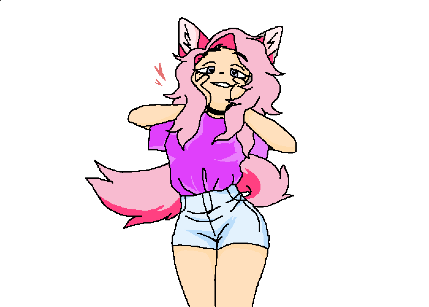 Pixilart - wolf girl by Itshande