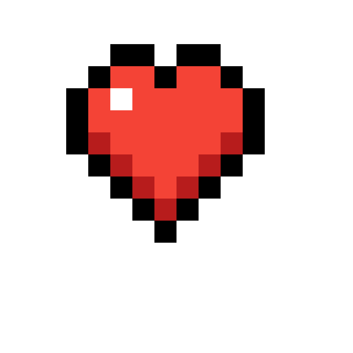 Pixilart Minecraft Heart By Mrsspider