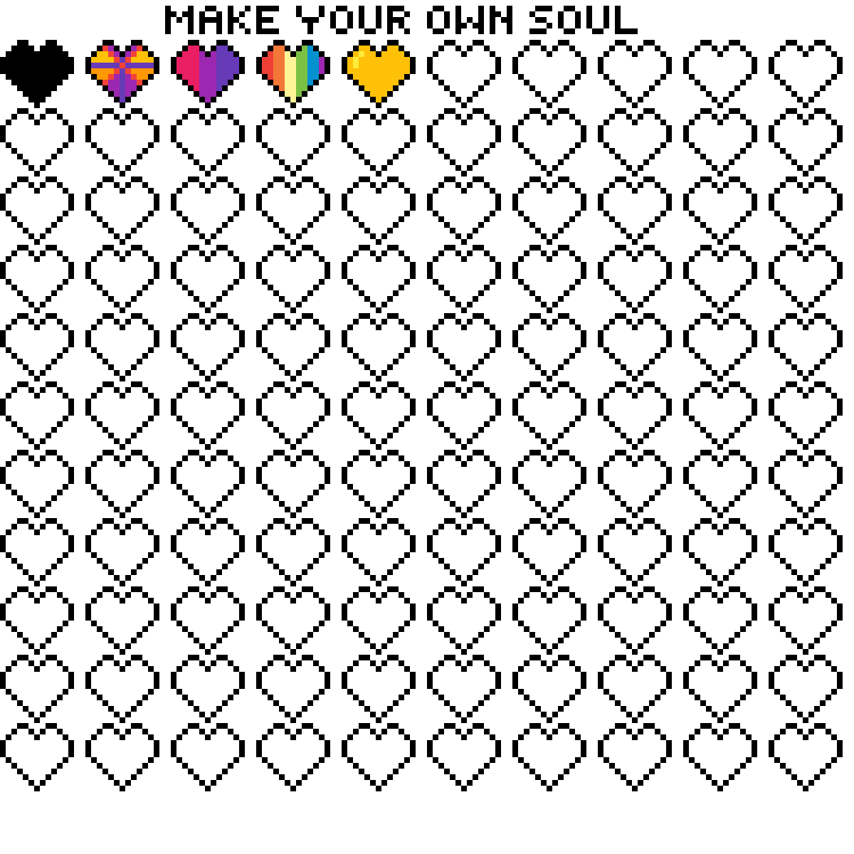 Editing Make your own soul Free online pixel art drawing tool Pixilart