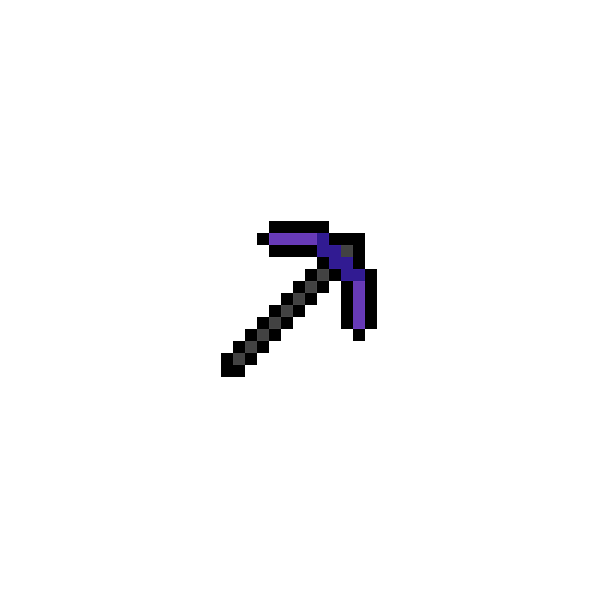 Pixilart Ender pickaxe by Tokoy
