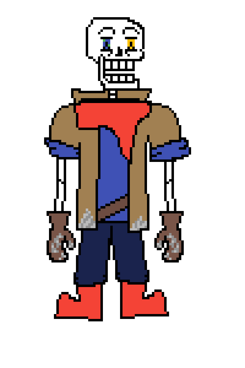 Editing Dustbelief Papyrus - Free online pixel art drawing tool - Pixilart