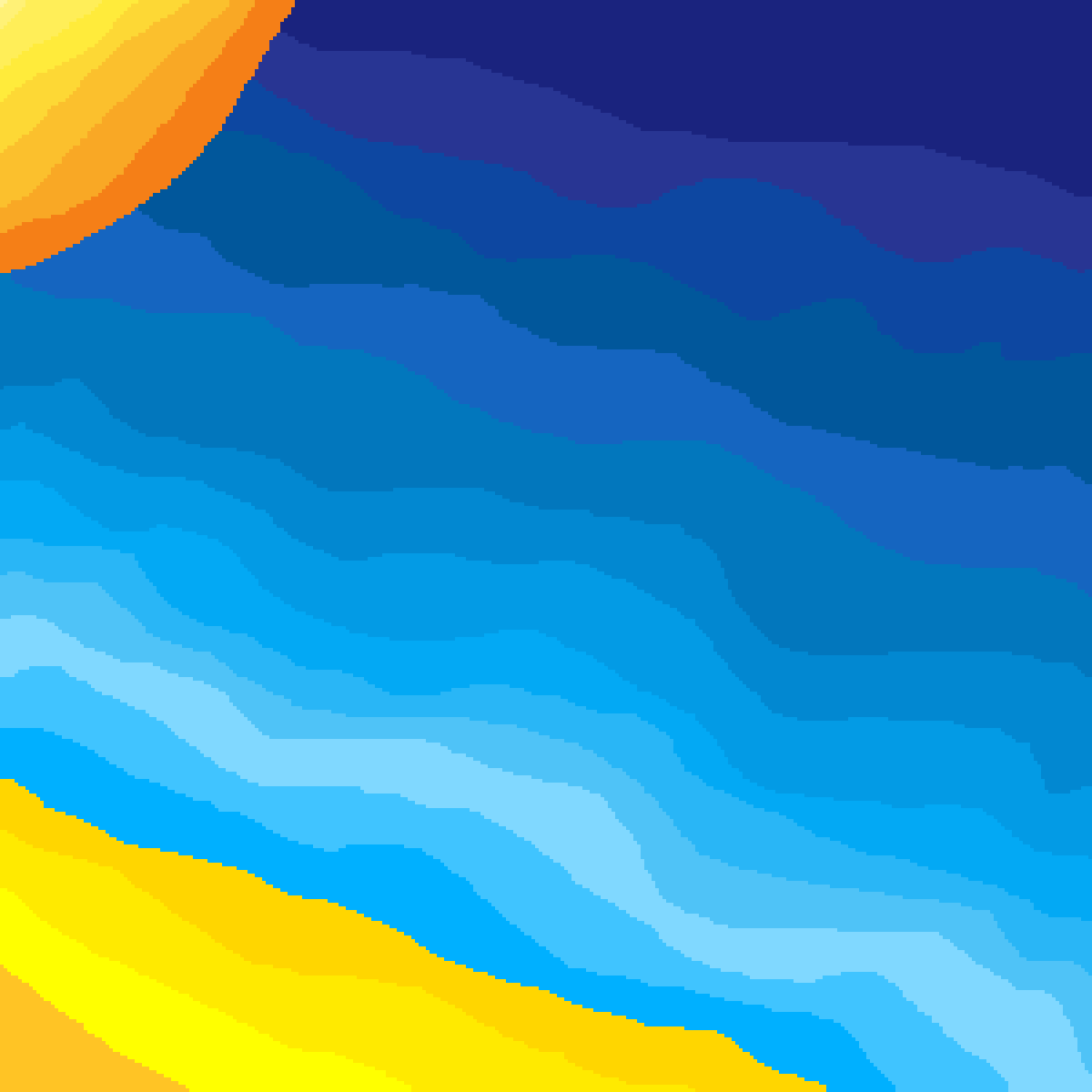 Sun water and sand by Sharksfan