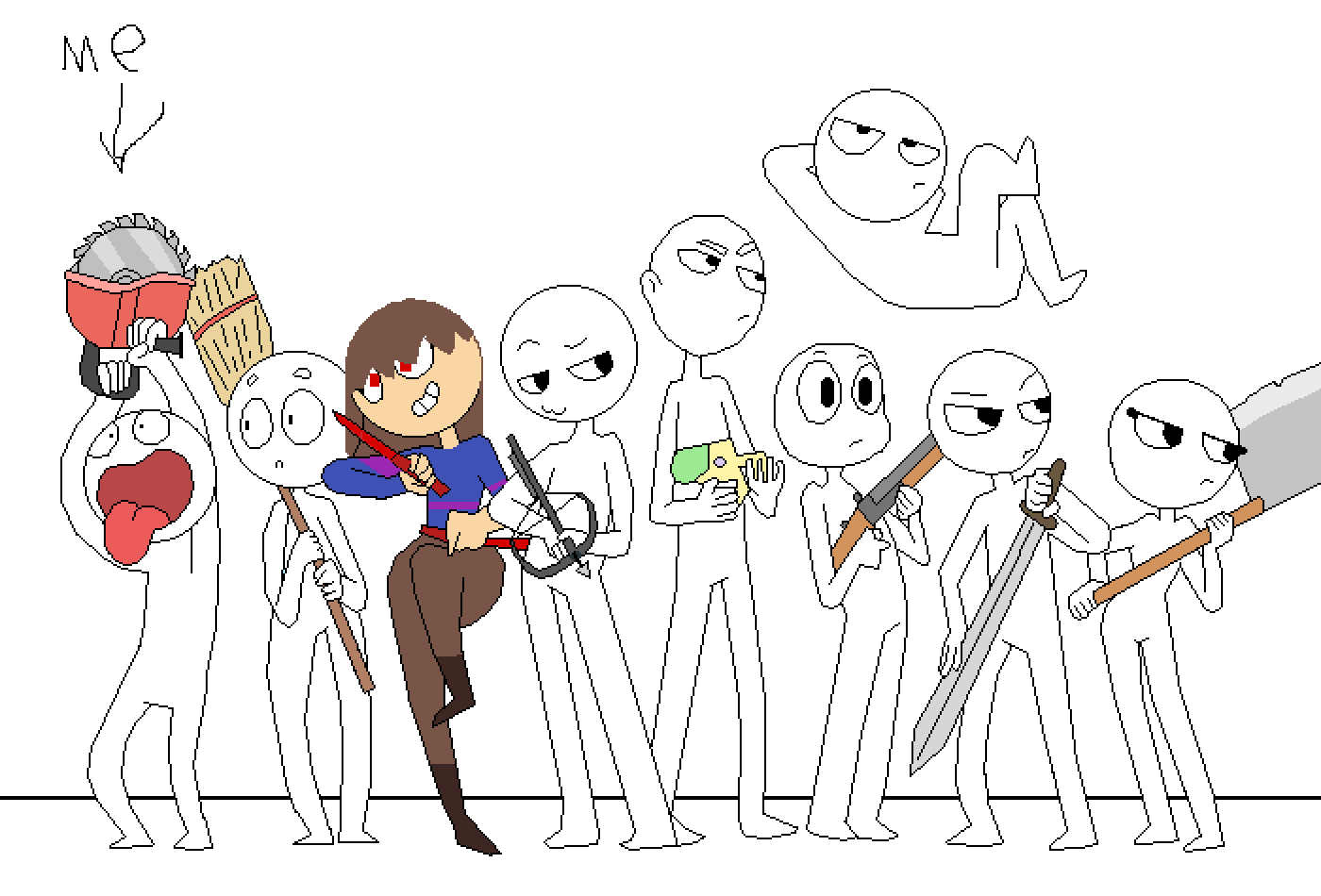 Edición undertale squad - Herramienta gratuita de dibujo en línea de ...