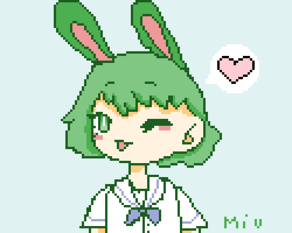 Pixilart - Bunny gurl ;3 request from @Awesome-Pixil by Meowth