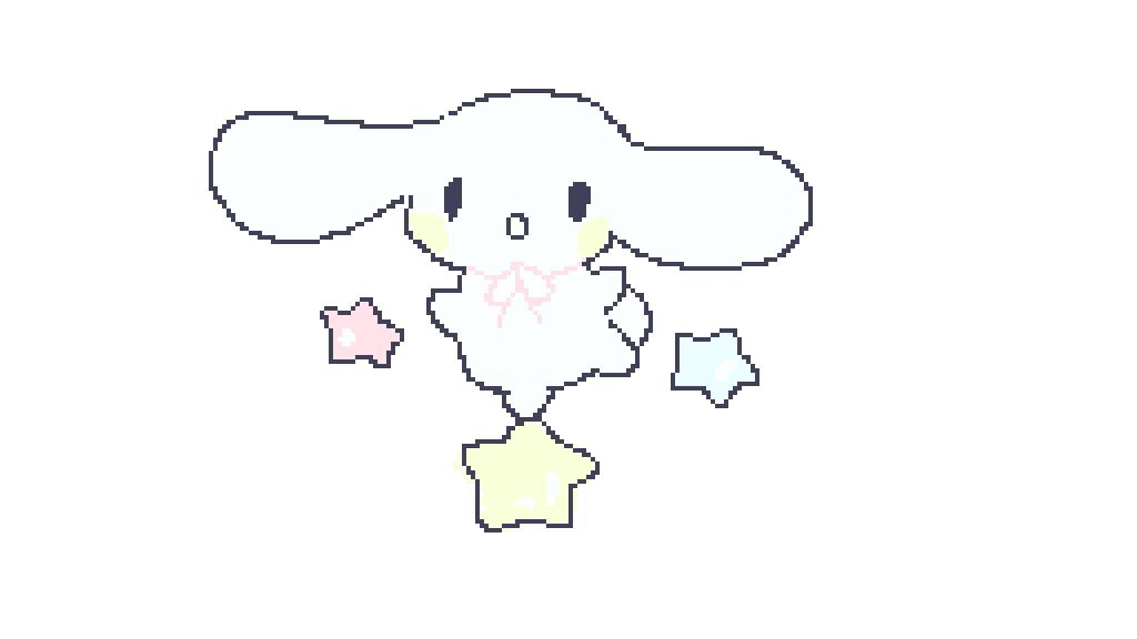 Editing cinnamoroll!! Free online pixel art drawing tool Pixilart