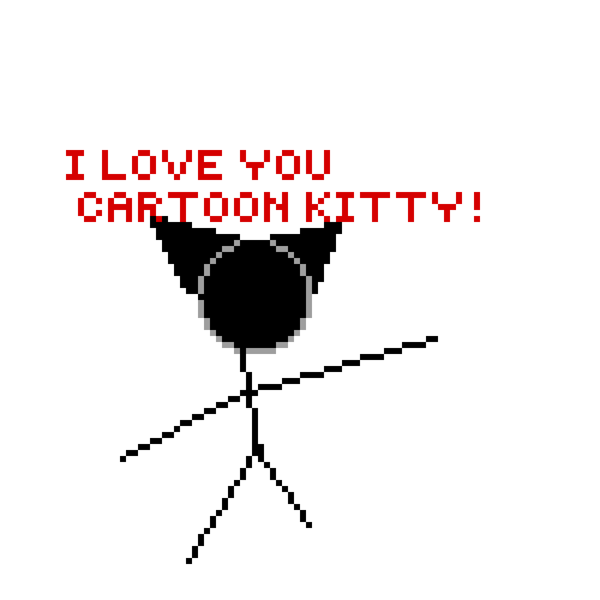 Pixilart cartoon cat x cartoonkitt by retta