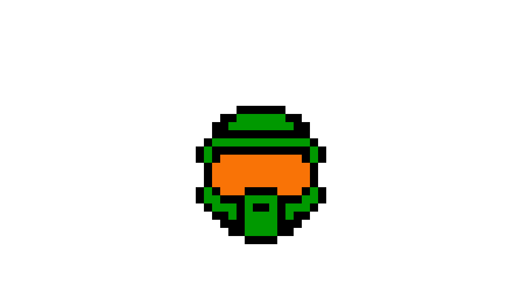 Editing Rainbow Master Chief GIF Free online pixel art drawing tool