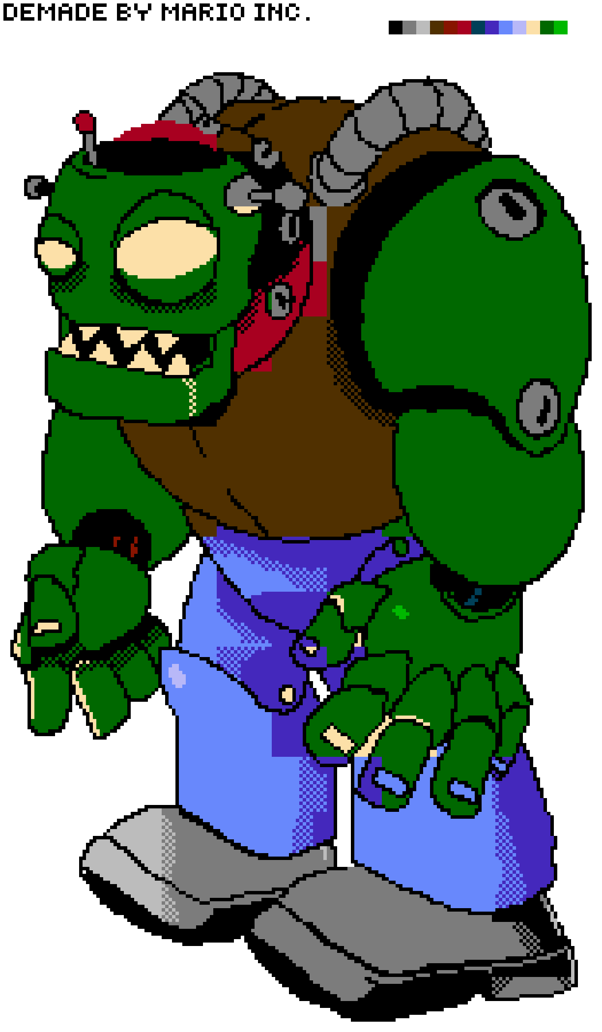 Pixilart Zomboss Sprite Demake by TheMarioGuy