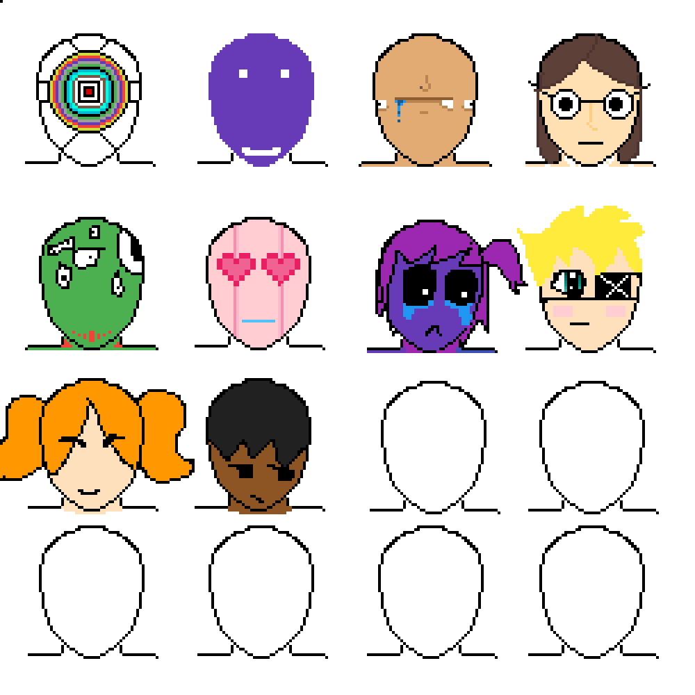 Editing Head Drawing!!! - Free online pixel art drawing tool - Pixilart