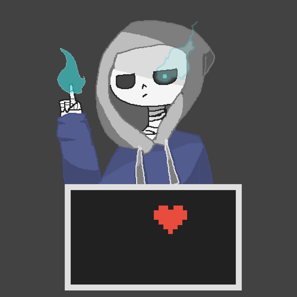 Pixilart - sans in simple pixel art by sansfanman