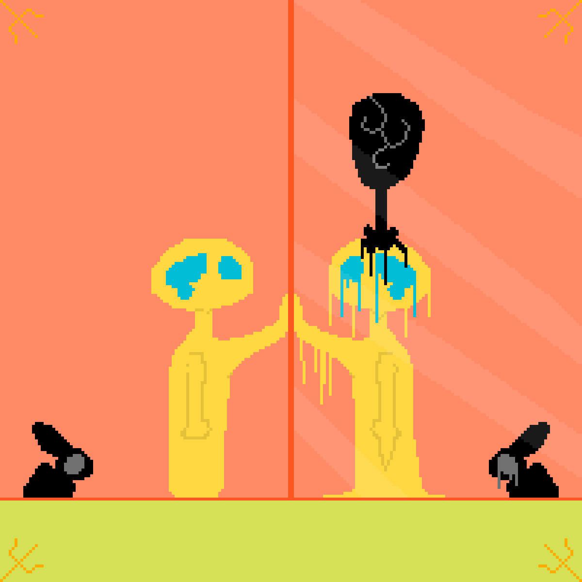 Pixilart - Pain is always reflected. by draconicqueen