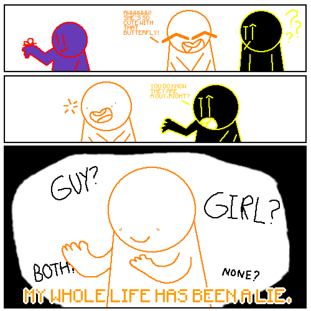 Pixilart - Gender Comic Base by hood2021