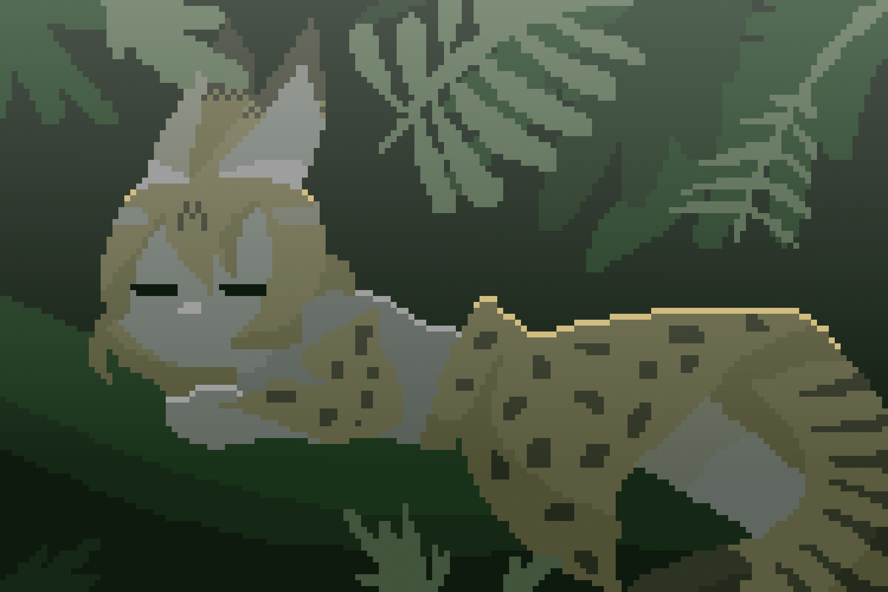 Pixilart - Serval by rightazraine