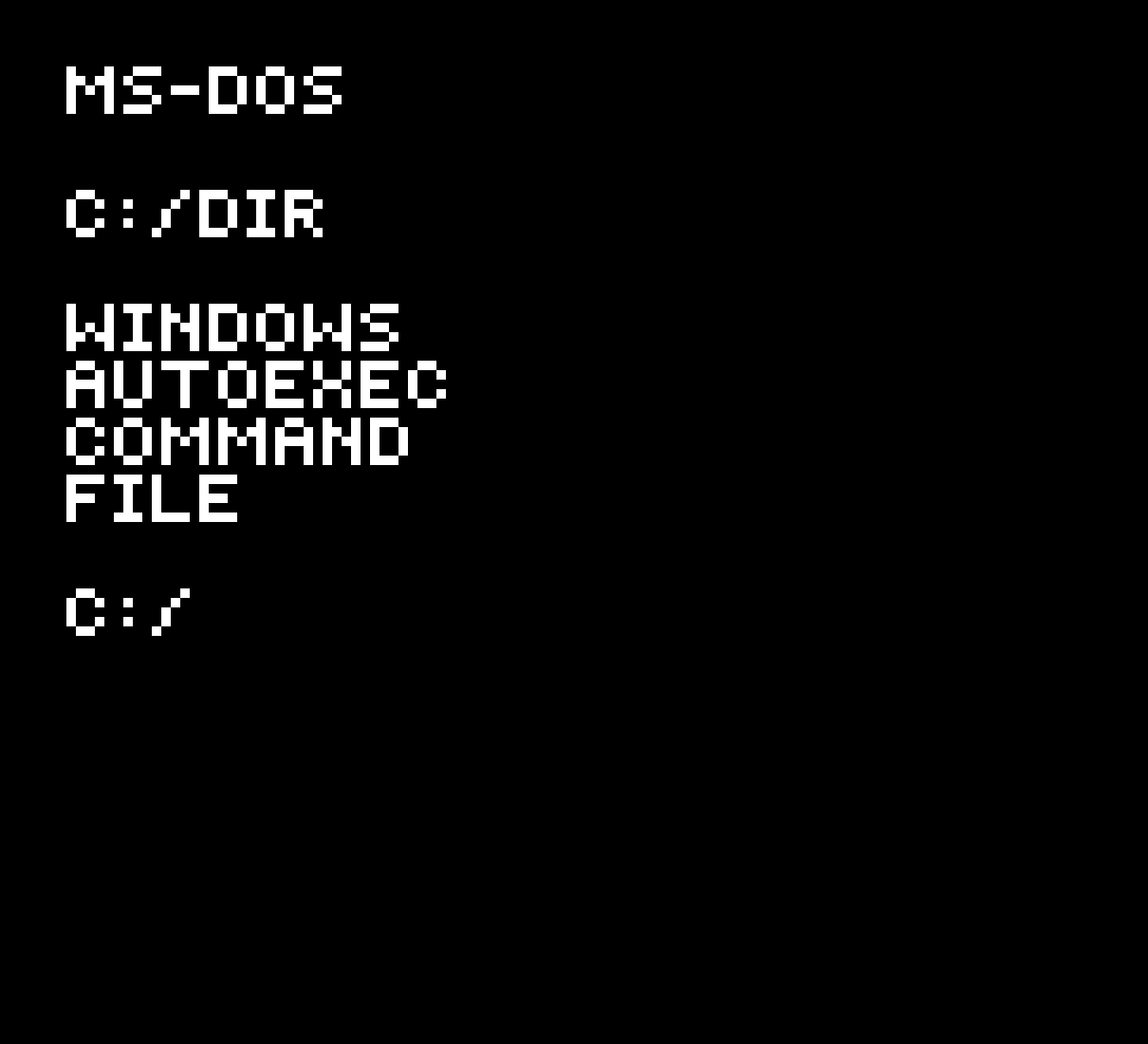 Pixilart MS DOS by iamnormal123