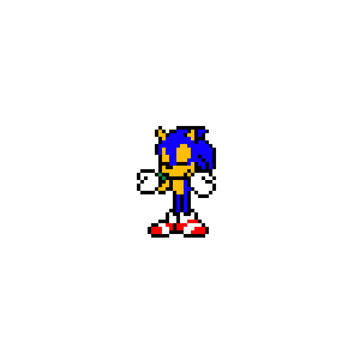 Pixilart Sonic shaking his head 2 by SonicGamer