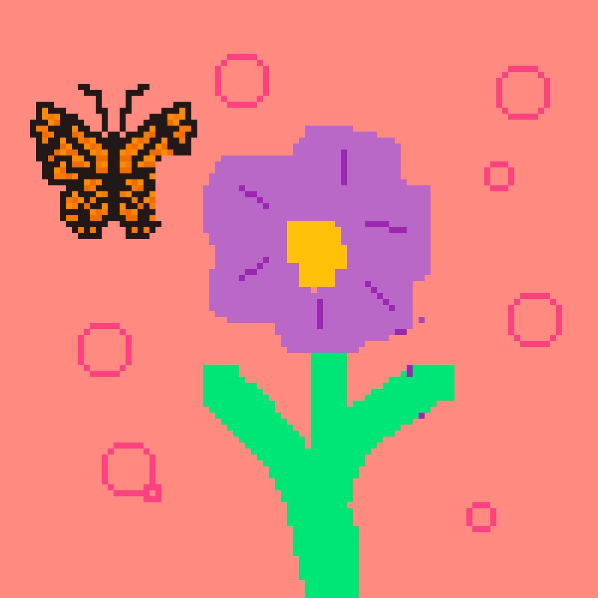 Editing Pixel Art Flower ? Free online pixel art drawing tool Pixilart