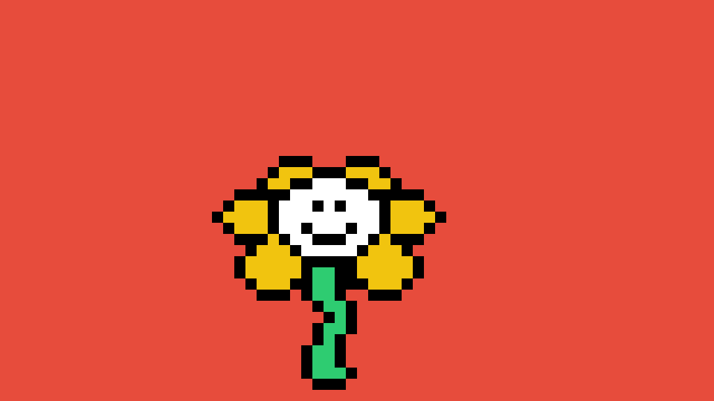 Pixilart - Flowey the Flower Overworld Sprite by Skelebro89