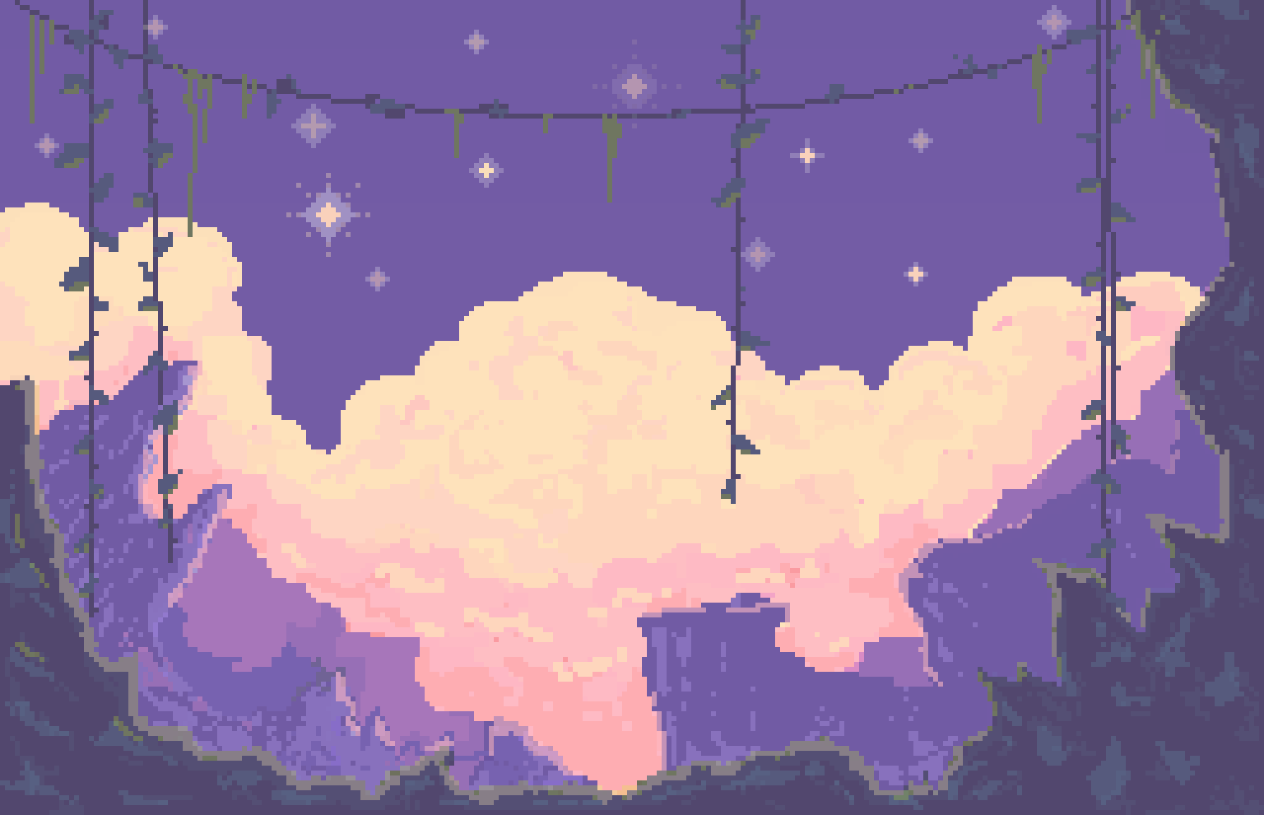 Pixilart jungle hideout by roselynx