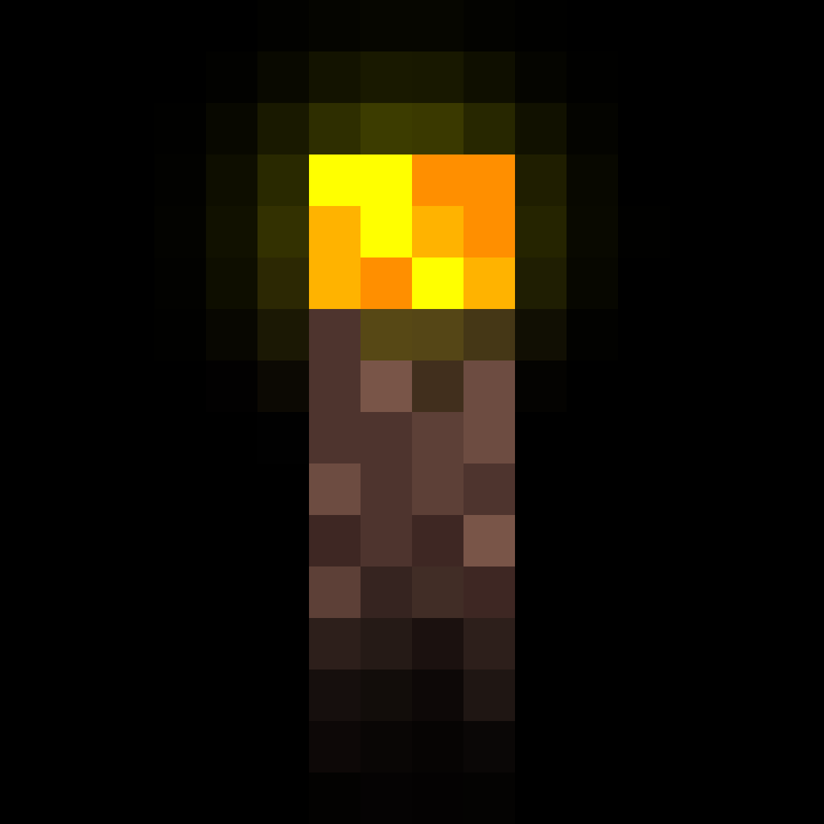 Pixilart Minecraft torch by Kareta