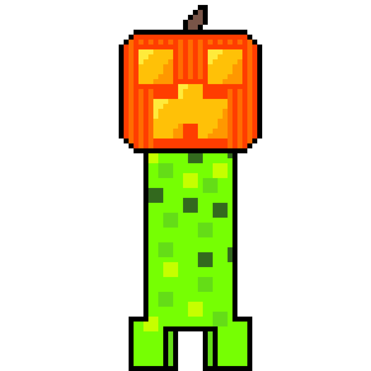 Pixilart creeper aw man by tman