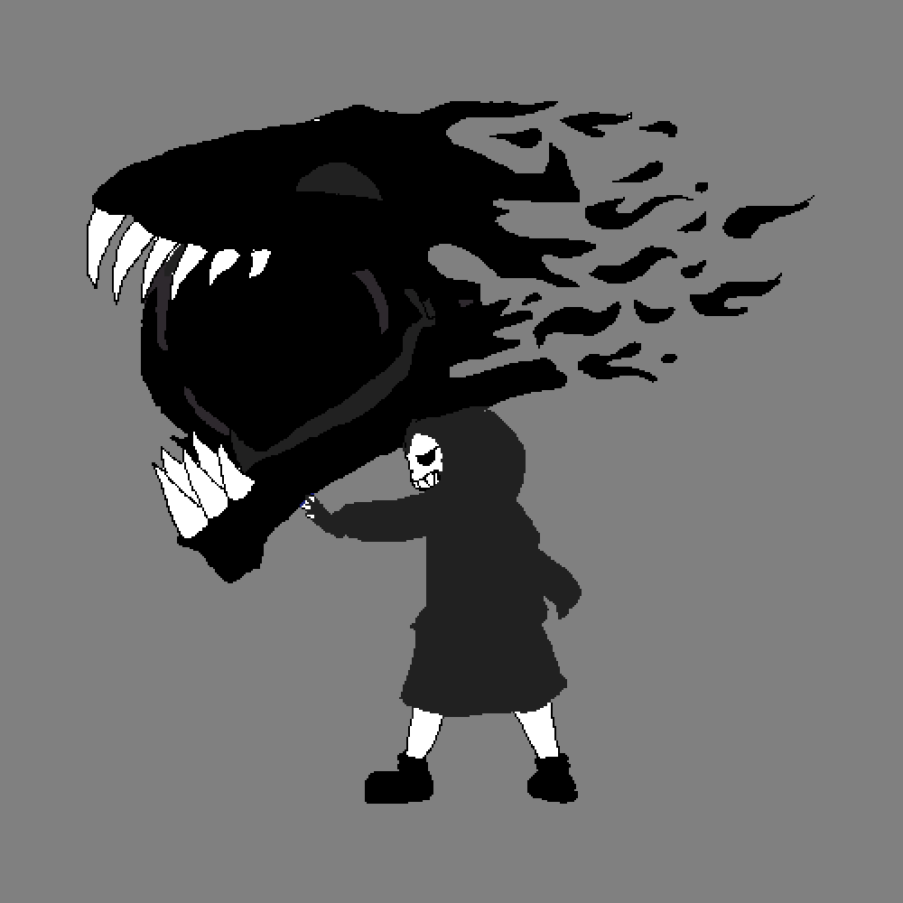 Editing my sans oc - Free online pixel art drawing tool - Pixilart