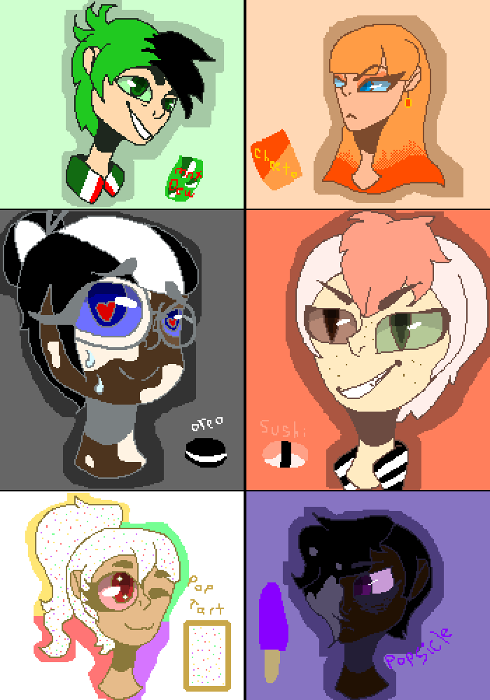 pixilart food as humans