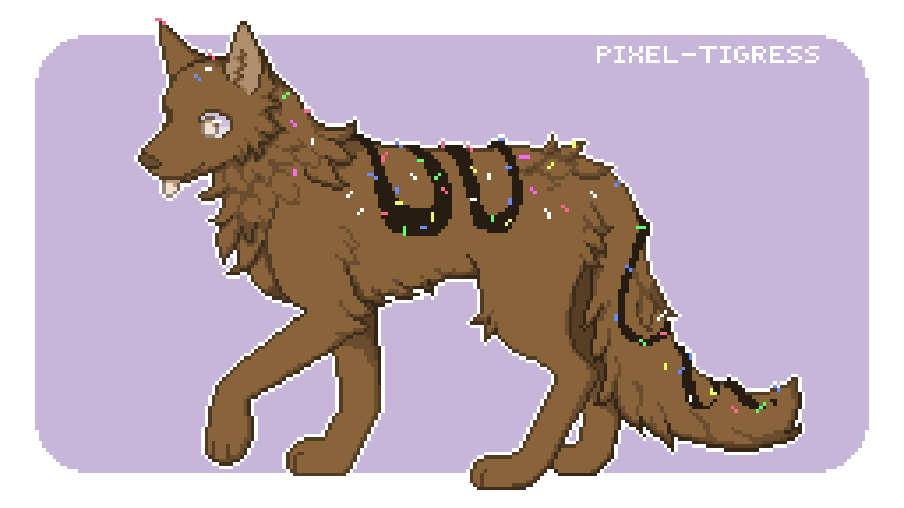 Chocolate Wolf by Pixel-Tigress
