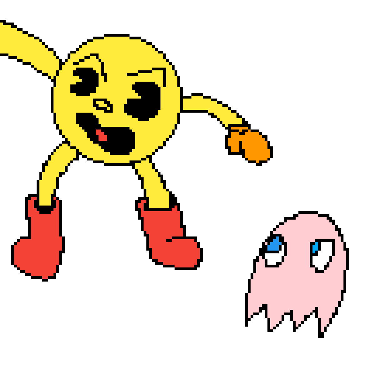 Pixilart - pac man sketch 6 by mascaronat