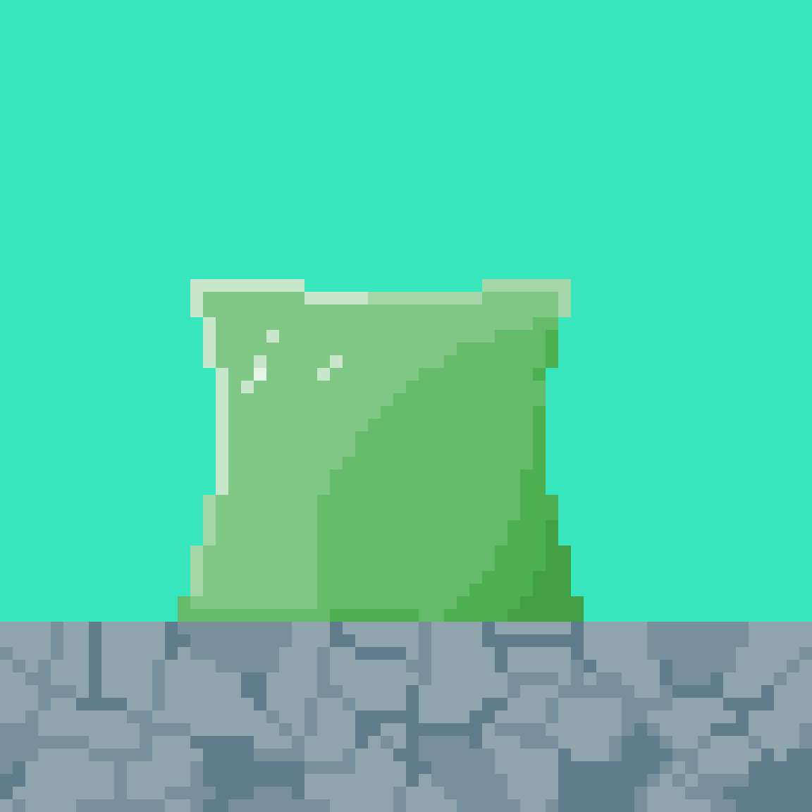 Pixilart Animated Gelatinous Cube by WindWakinLink