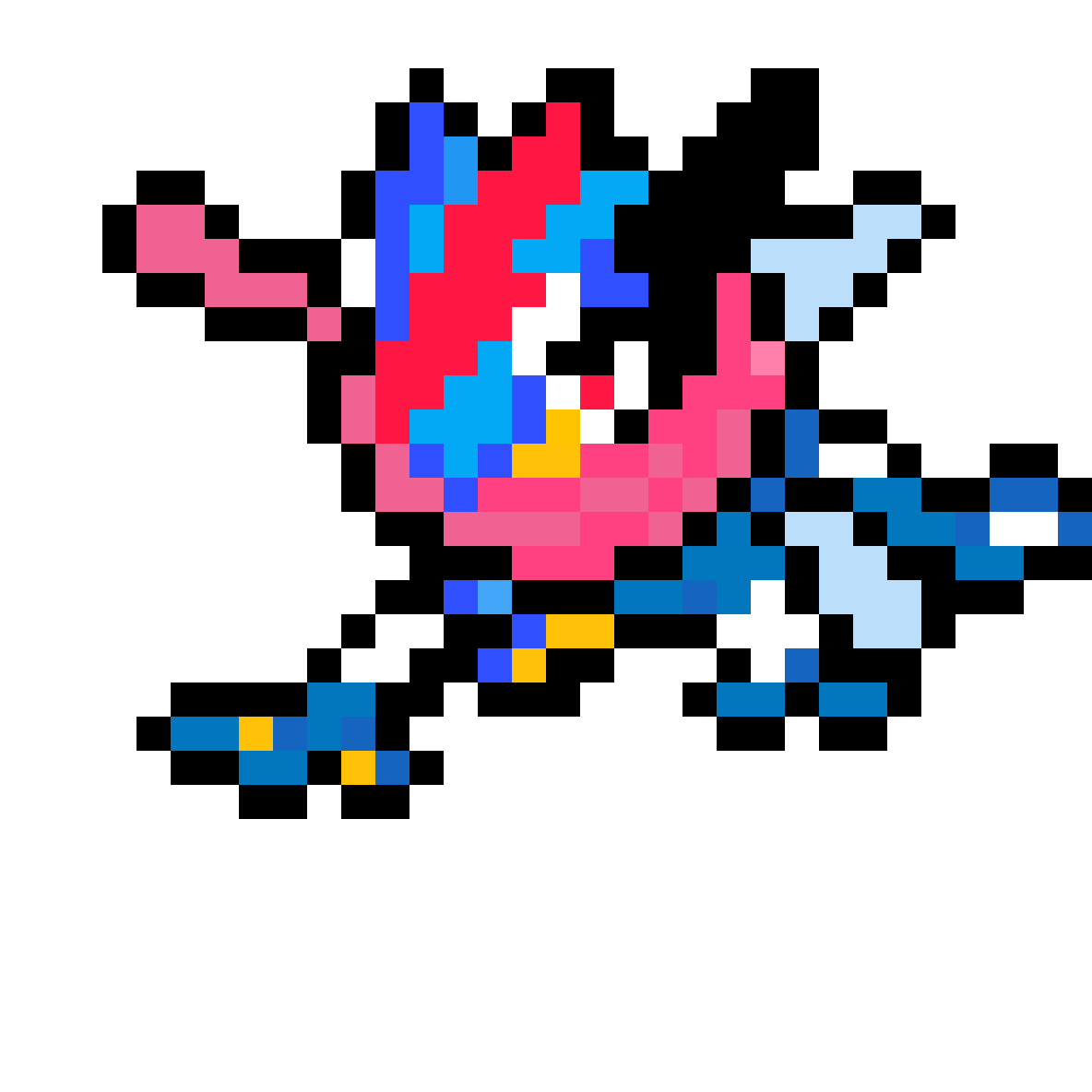 Greninja Pixel Art Png