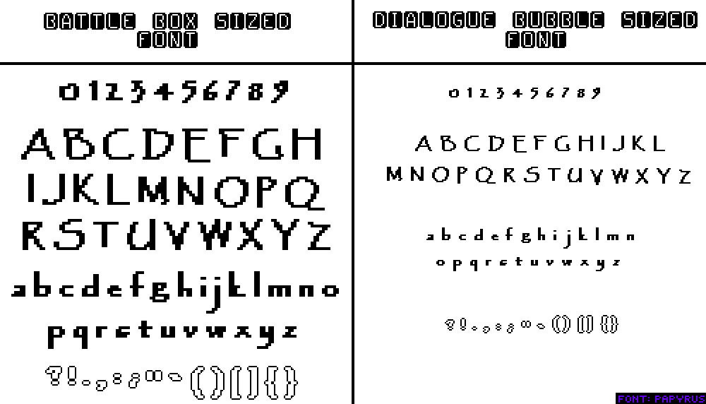 pixilart ut papyrus font generator by leobars17 papyrus font download