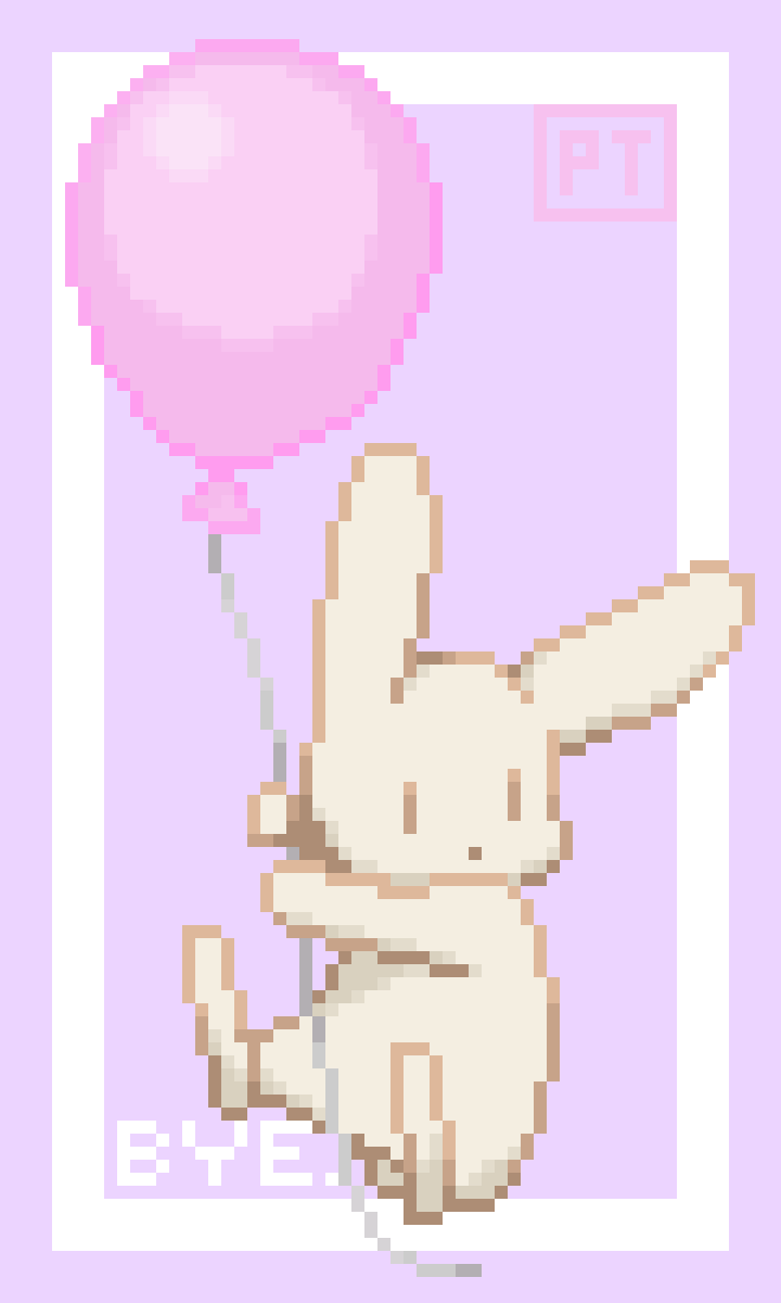 main-image-Bunny with Balloon  by Pixel-Tigress 