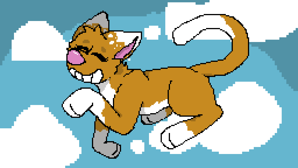 Pixilart Floating Cat! by Awry