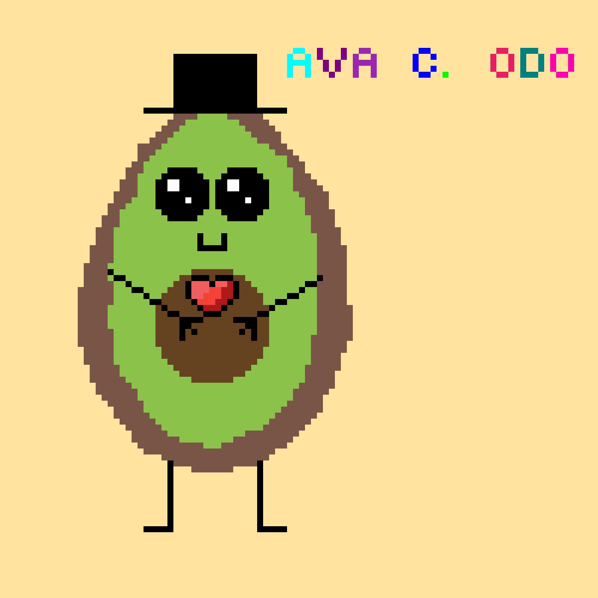 Pixilart avocado dancing by Puppyluver12557