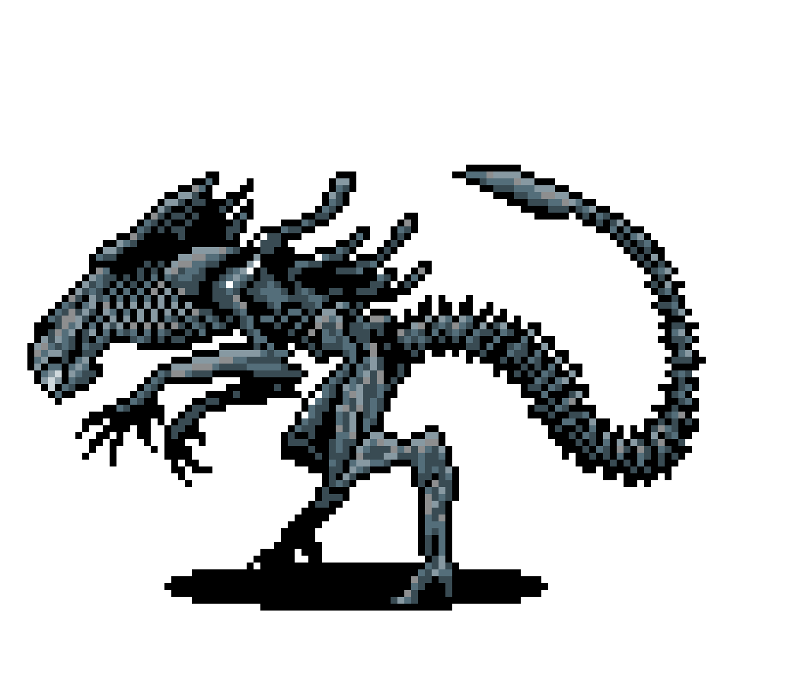 Editing Queen Xenomorph Free online pixel art drawing tool Pixilart