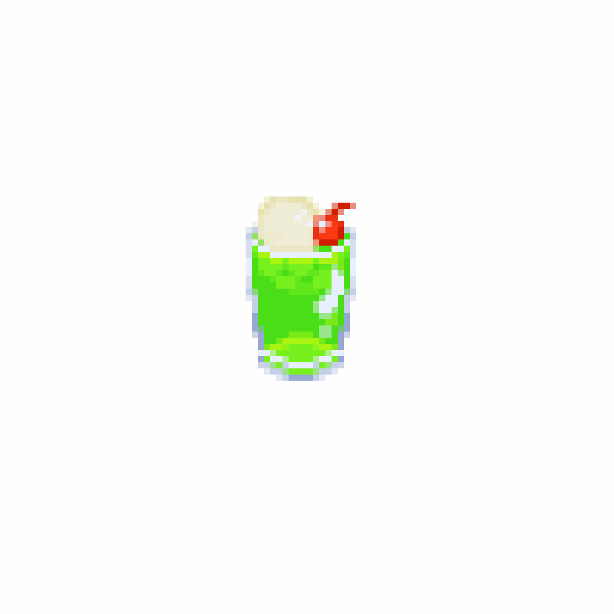 Pixilart melon soda float by coldsther
