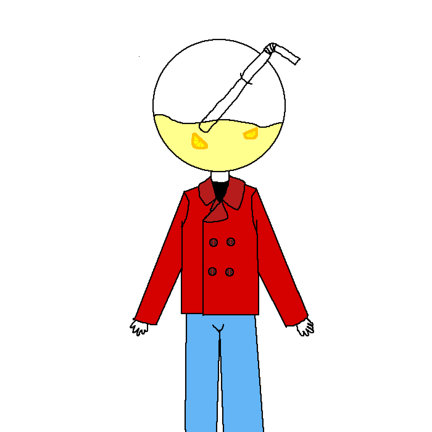 Pixilart bubble head guy by UnicornPuppy