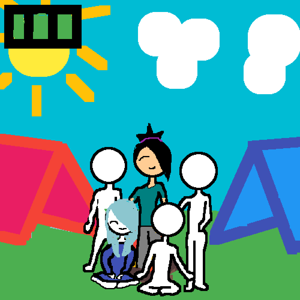 Pixilart Camping With Friends By Tsuneyo
