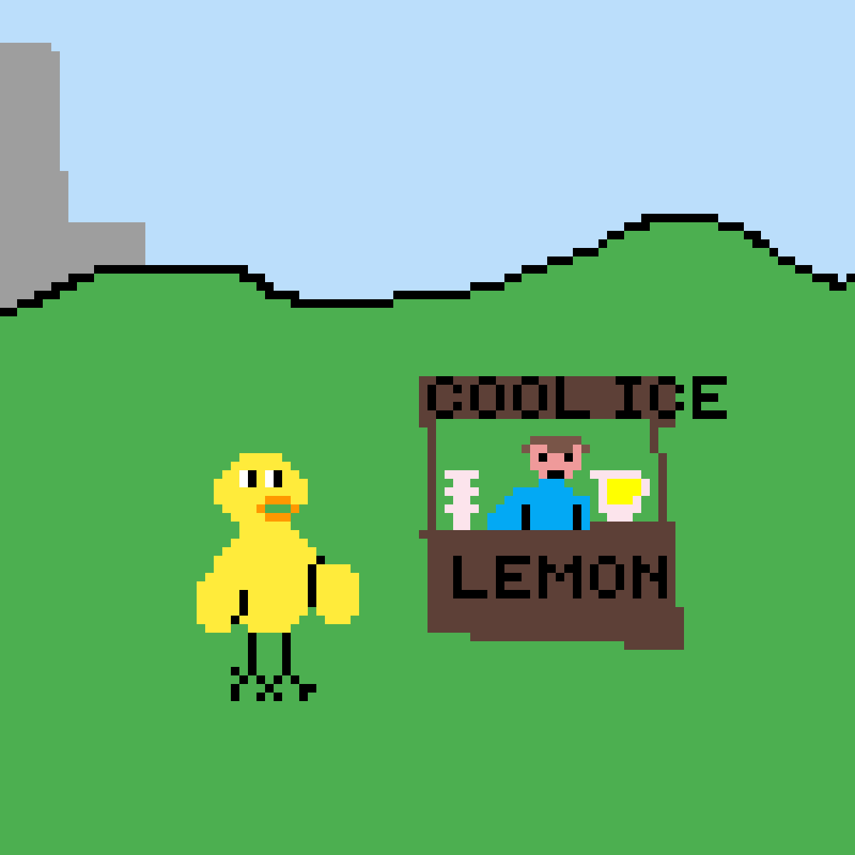 Pixilart Duck And A Lemonade Stand by SocialOutcast12