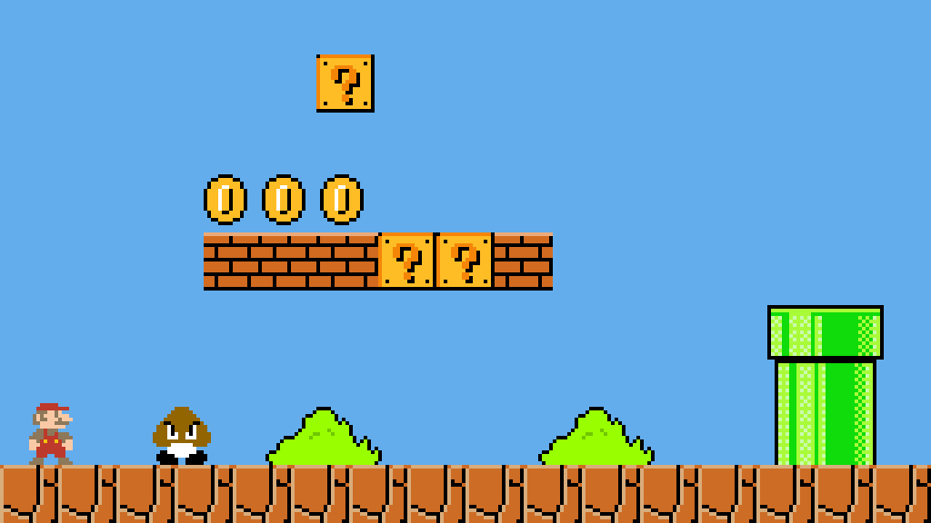 Pixilart Old Mario Level by JudahGod