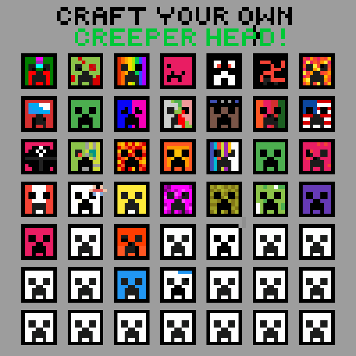 Pixilart Add a creeper face by SnowedOver