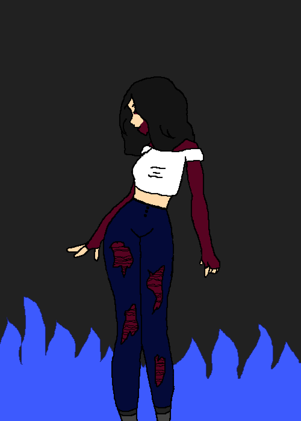 Pixilart - dabi as a girl by banana4evah, image size:1000x1400