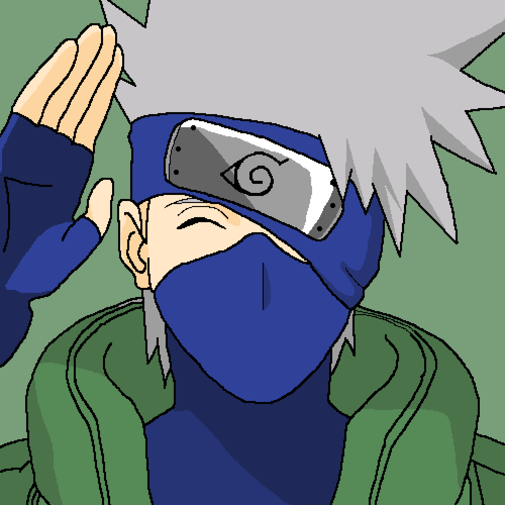 Pixilart Kakashi By W31rdc0r3f4n