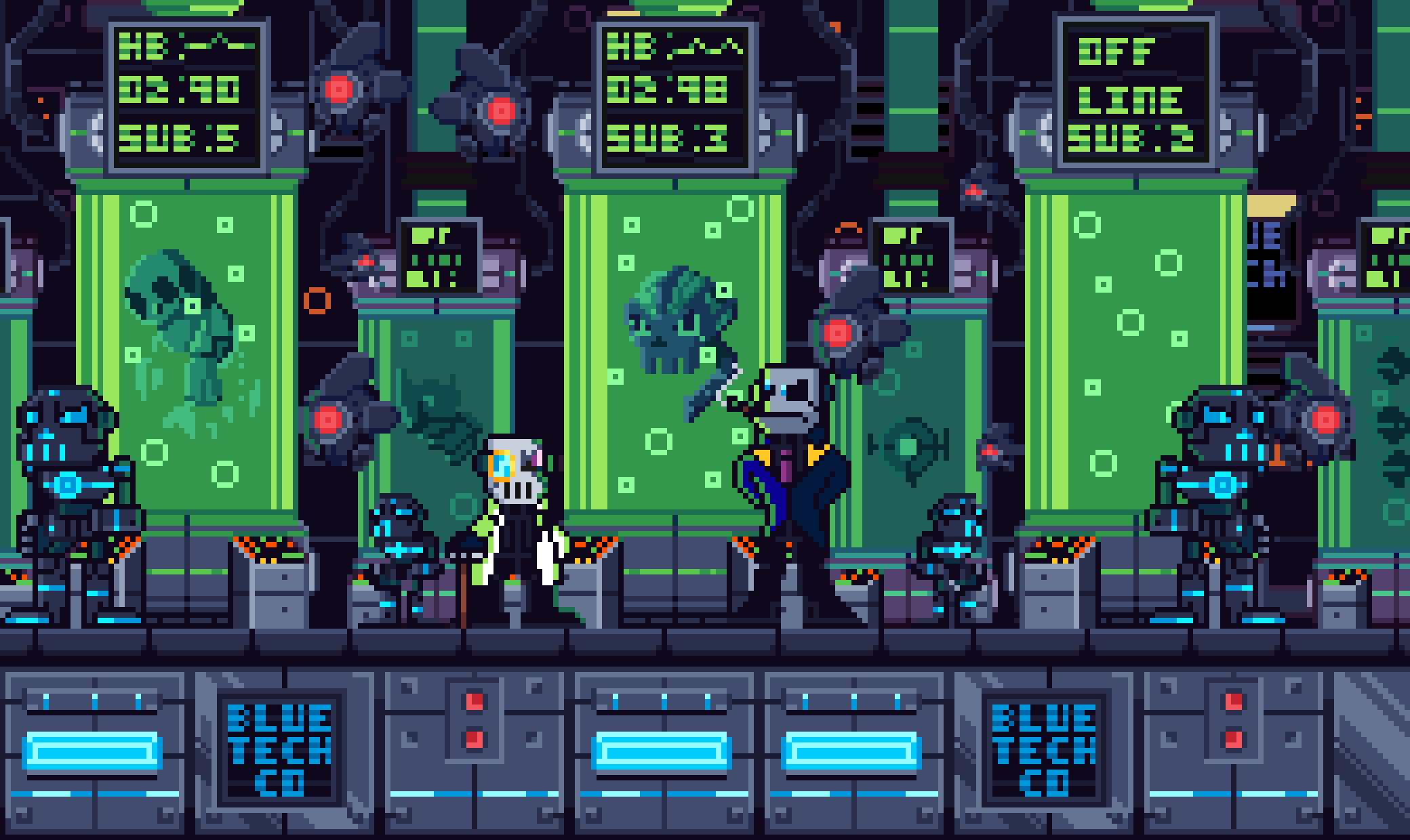 Pixilart - Blue Tech co Labs by Bad-Art-Man