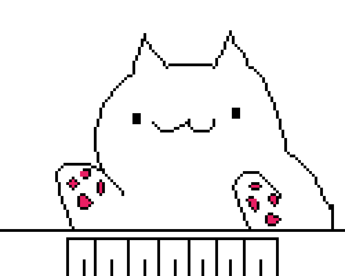 Editing Keyboard cat life - Free online pixel art drawing tool - Pixilart