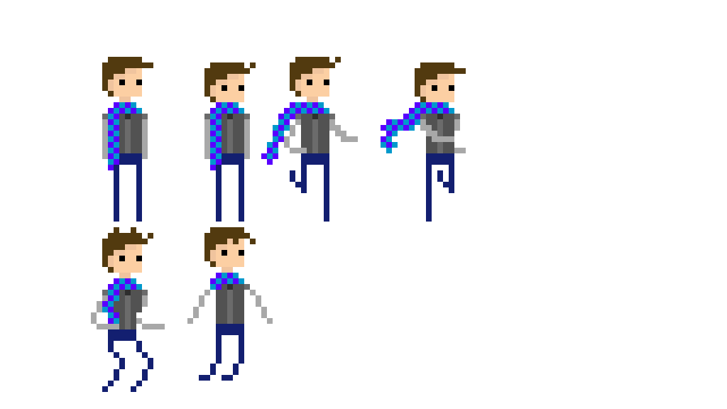 pixilart main character sprite sheet by iancoolio character sprite sheet